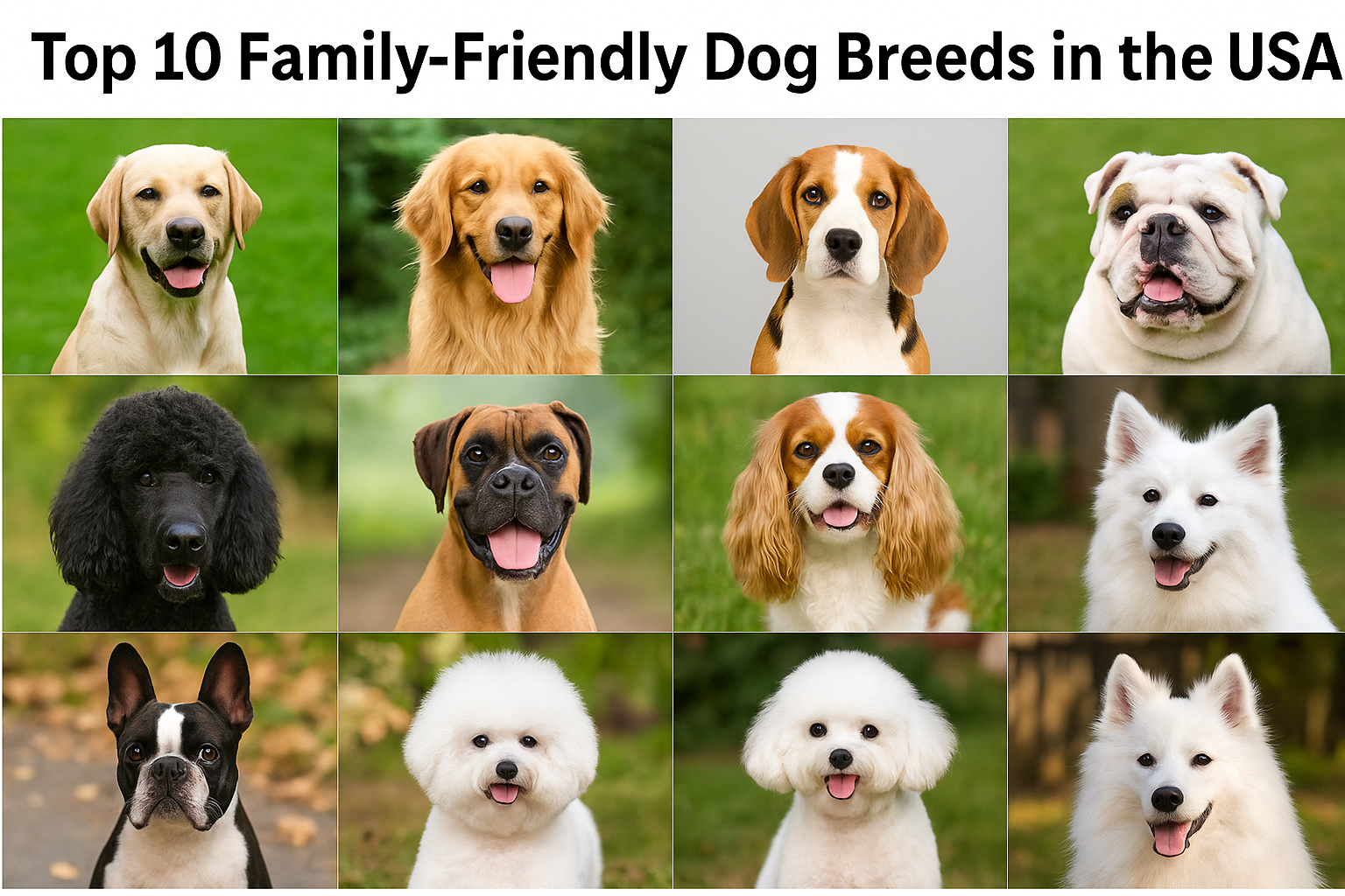 🏆 Top 10 Family-Friendly Dog Breeds in the USA