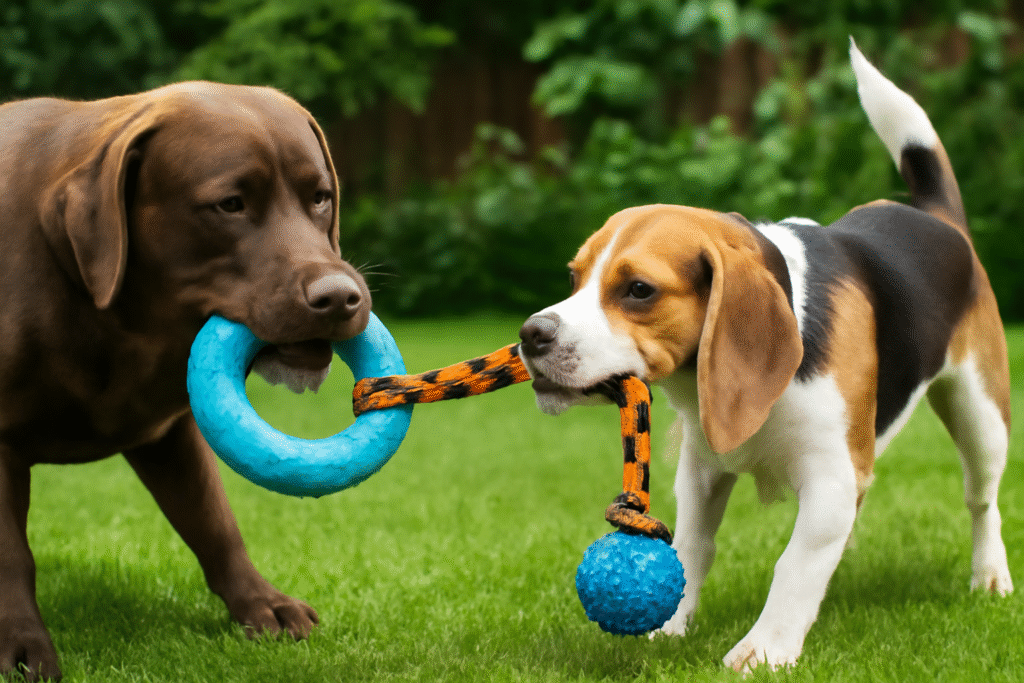 Tug-of-War with Durable Toys