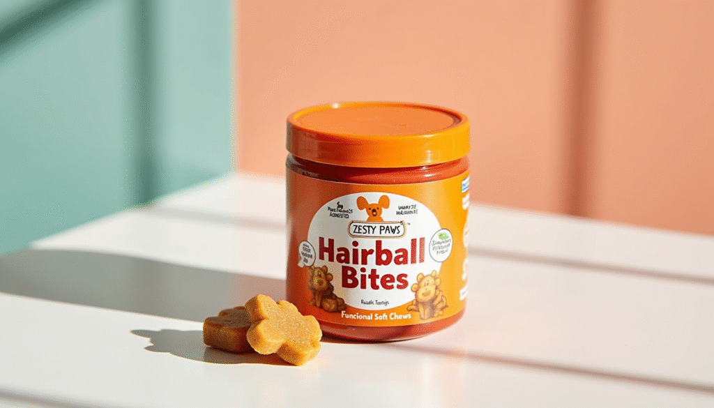 Zesty Paws Hairball Bites supplement