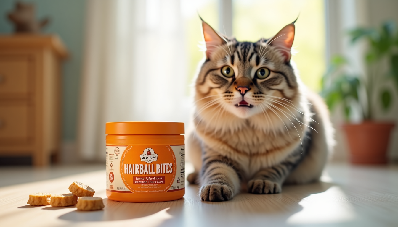 Zesty Paws Hairball Bites supplement
