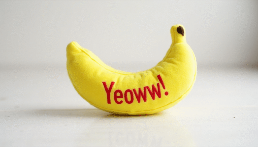 Yeowww! Catnip Yellow Banana Toy