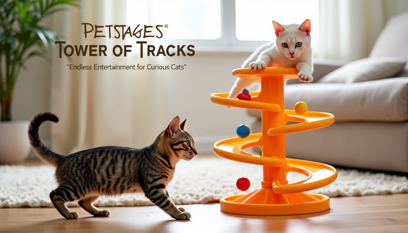Petstages Tower of Tracks (Ball Track Toy)